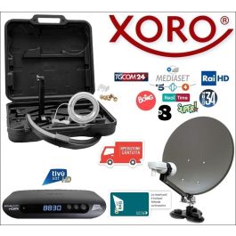 Kit Parabola Da Viaggio Xoro Mca Hd Con Decoder Xoro Hrs Dvb S